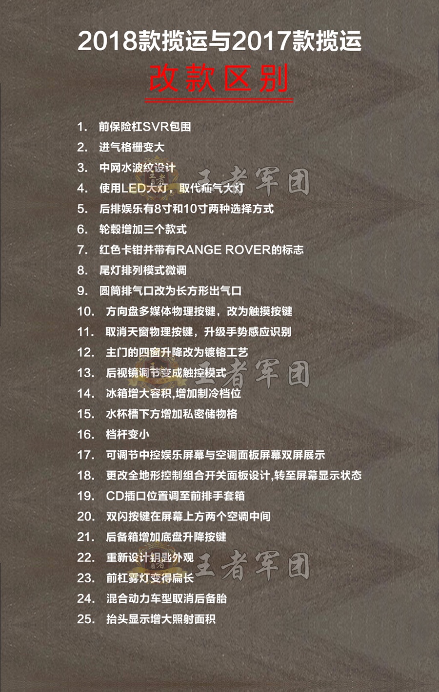 2018款揽运与2017款揽运改款区别